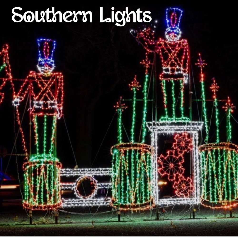 Festive Holiday Light Display